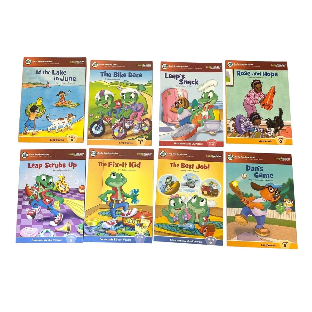 LeapFrog Leap Reader Tag Pen 24 Books Lot Solar System Map Disney Pixar Phonics